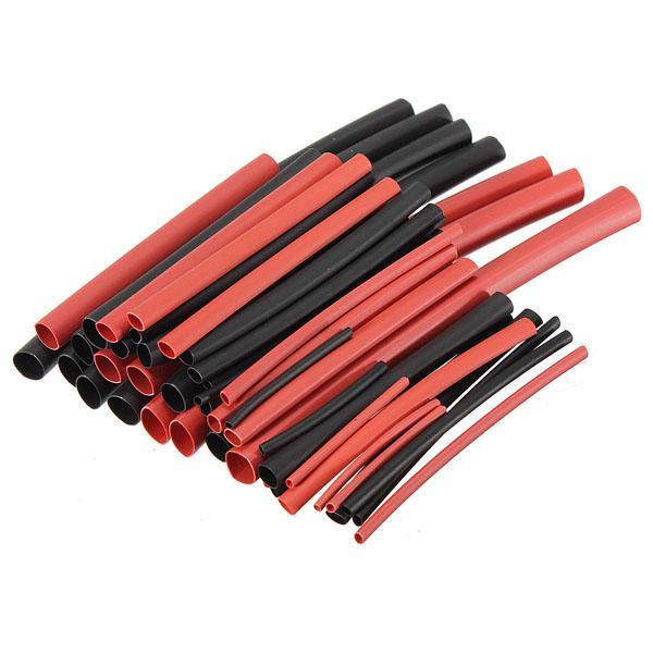 shopping כלים מקצועיים 42pcs 2:1 Polyolefin H-type Heat Shrink Tube Sleeving Black Red