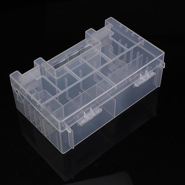shopping כלים מקצועיים Translucent Hard Plastic Case Holder Storage Box for AA AAA C battery