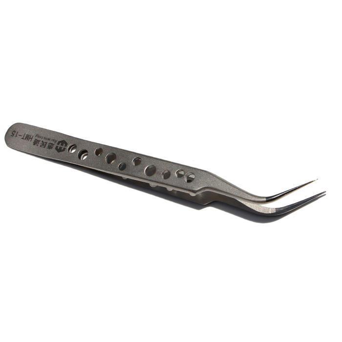 shopping כלים מקצועיים High Precision Tweezers Stainless Steel Elbow Tip With Cooling Hole Phone Repair Tool