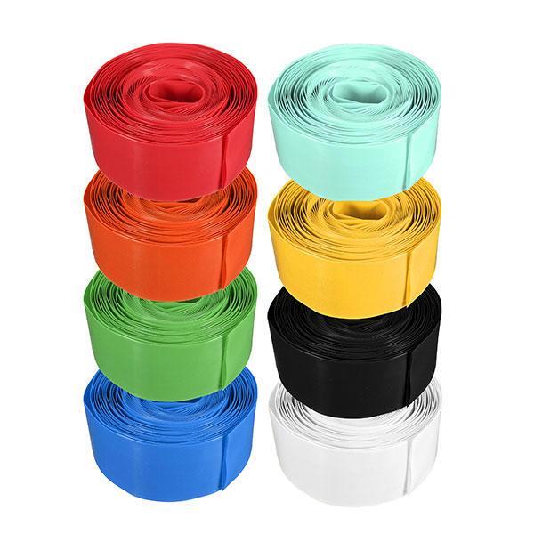 shopping כלים מקצועיים 5M Flat 29.5MM 18.5MM PVC Heat Shrink Tubing For 18650 18500 Battery