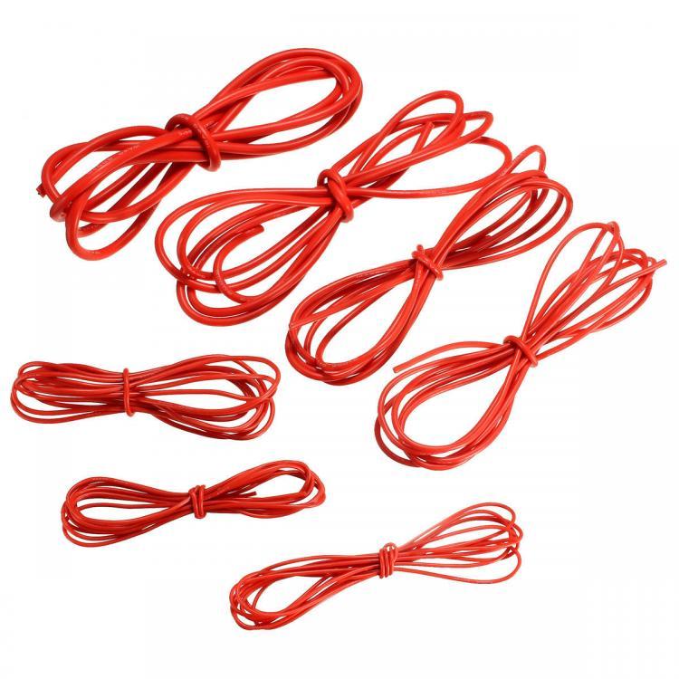 shopping כלים מקצועיים DANIU 2 Meter Red Silicone Wire Cable 10/12/14/16/18/20/22AWG Flexible Cable