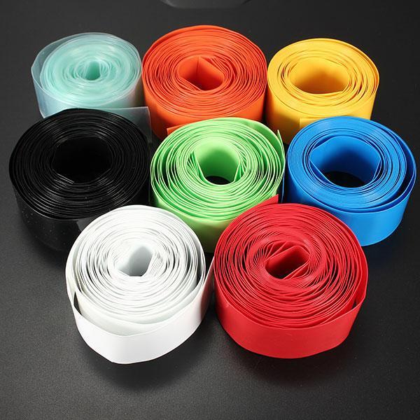 shopping כלים מקצועיים 2M Flat 29.5MM 18.5MM PVC Heat Shrink Tubing For 18650 18500 Battery