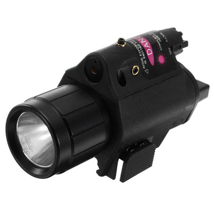 shopping ציוד ללייזר Red Laser Sight Dot Scope 3W LED Flashlight Combo Tactical Picatinny 20mm Rail Mount