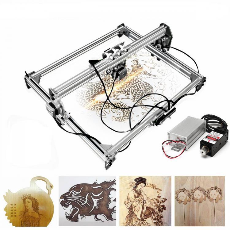 shopping ציוד ללייזר 50&times;65cm Engraving Area 3000MW Laser Engraving Machine DIY Kit Desktop Laser Cutting