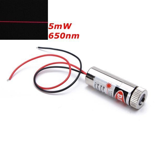 shopping ציוד ללייזר 650nm 5mW Focusable Red Line Laser Module Laser Generator Diode