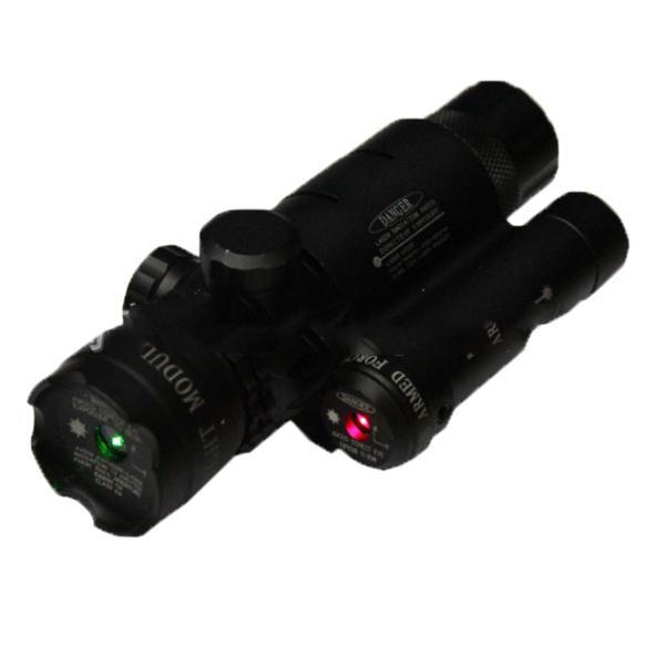 shopping ציוד ללייזר Red &amp; Green Laser Beam Dot Sight Combo 20mm Picatinny Rail Holder Laser Sight Rail Mount