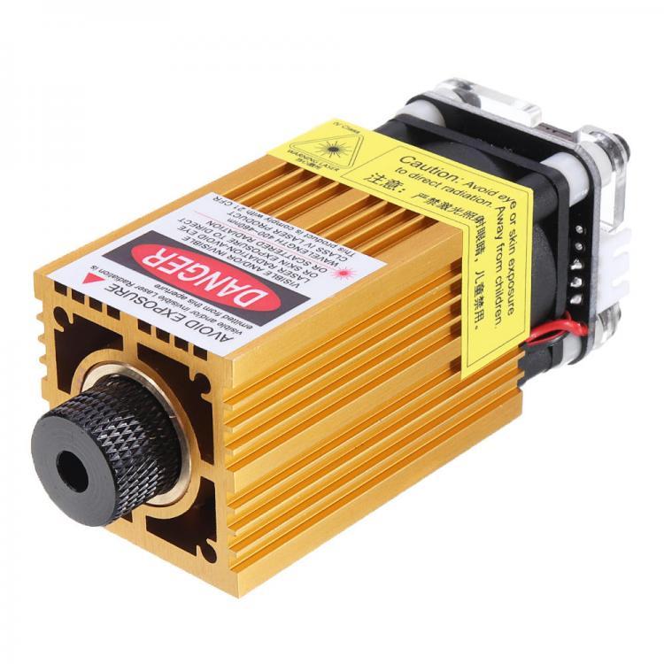 shopping ציוד ללייזר 3000mW 445nm Blue Laser Module Various Focus TTL/PWM Modulation w/ Heat Sink 2.54-3P DIY Laser Engraver for EleksMaker