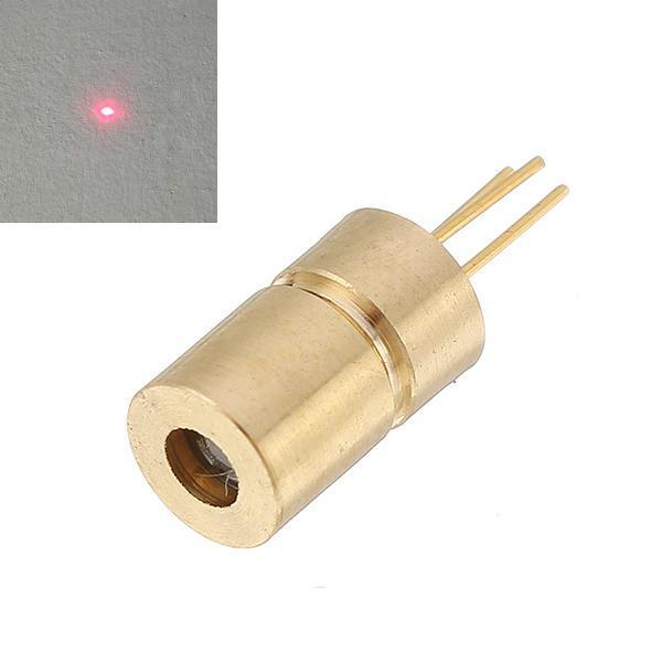 shopping ציוד ללייזר 650nm 10mw 5V Red Dot Laser Diode Mini Laser Module Head for Equipment Industry 6x10.5mm