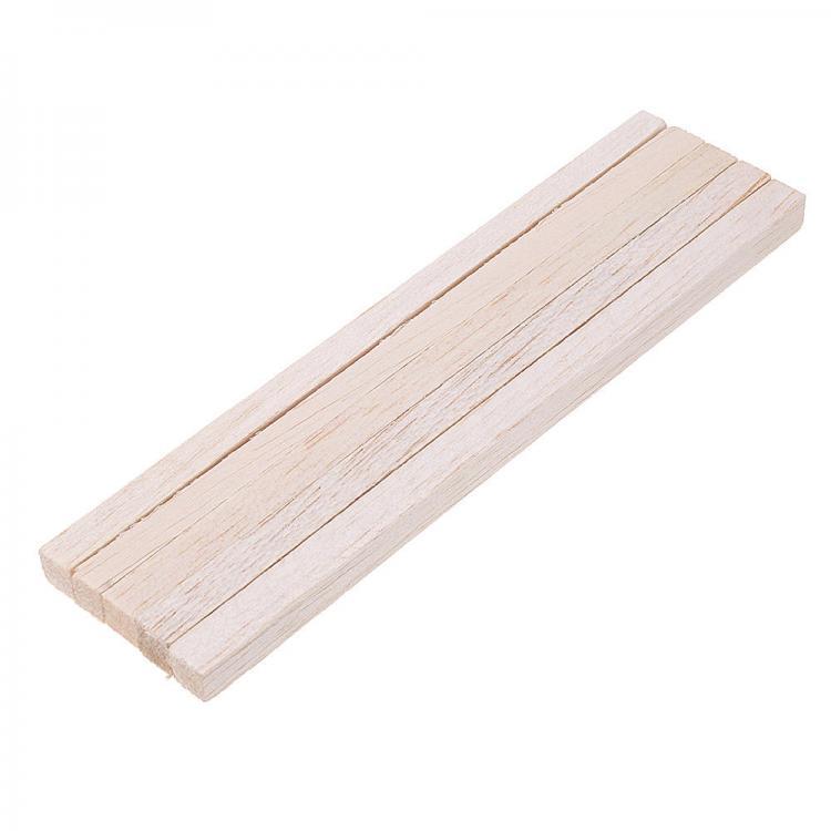 shopping ציוד ללייזר 5Pcs/Set 10x10x200mm Square Balsa Wood Bar Wooden Sticks Strips Natural Dowel Unfinished Rods for DIY Crafts Airplane Model