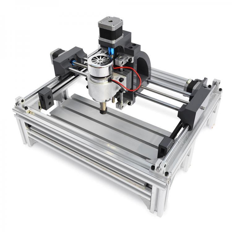 shopping ציוד ללייזר 2415 Heavy Duty CNC Router Wood Engraving Cutting Machine Spindle Motor Engraver 240x150x70mm