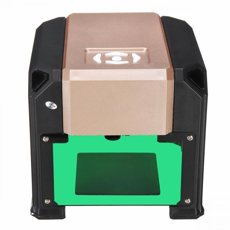 shopping ציוד ללייזר 3000mW Golden Desktop Laser Engraving Machine Mini bluetooth Logo Marking Engraver DIY Mark Carver Printer