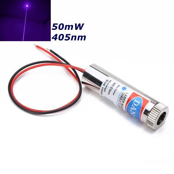 shopping ציוד ללייזר 405nm 50mW Focusable Violet Dot Laser Module Laser Generator Diode