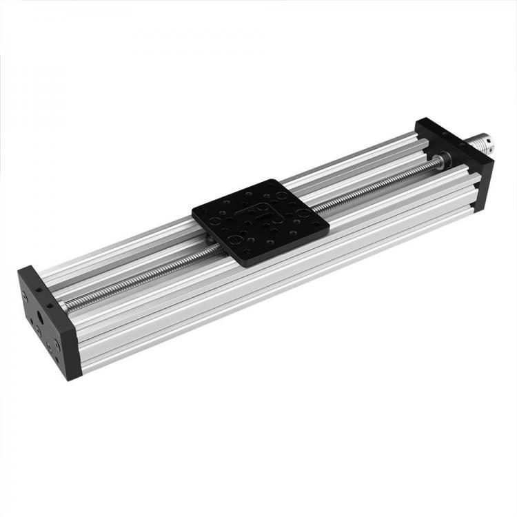 shopping ציוד ללייזר 4080U 8mm 250mm/300mm/350mm400mm/450mm Stroke Aluminium Profile Z-axis Screw Slide Table Linear Actuator Kit for CNC Router