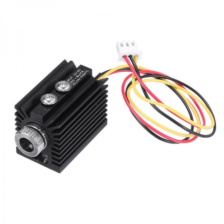 shopping ציוד ללייזר 405nm 100/180/300mW Blue Violet Dot Laser Module Variable Focus TTL/PWM Modulation w/ Heat Sink 2.54-3P for DIY Laser Engraver