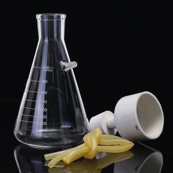 shopping ציוד מעבדה 1000mL Filteration Buchner Funnel Kit Vacuum Suction Glass Flask Apparatus