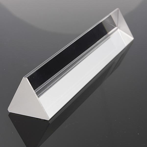shopping ציוד מעבדה 15cm Optical Glass Crystal Triple Triangular Prism Photography Physics Teaching Light Spectrum