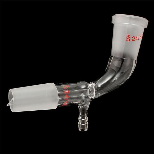 shopping ציוד מעבדה 24/40 Glass Bend Connector Tube Vacuum Distillation Take Off Adapter