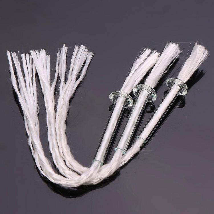 shopping ציוד מעבדה 3Pcs Oil Lamp Glass Tube Wick Holder with 12cm Cotton Wick for Kerosen Oil Alcohol Lamp