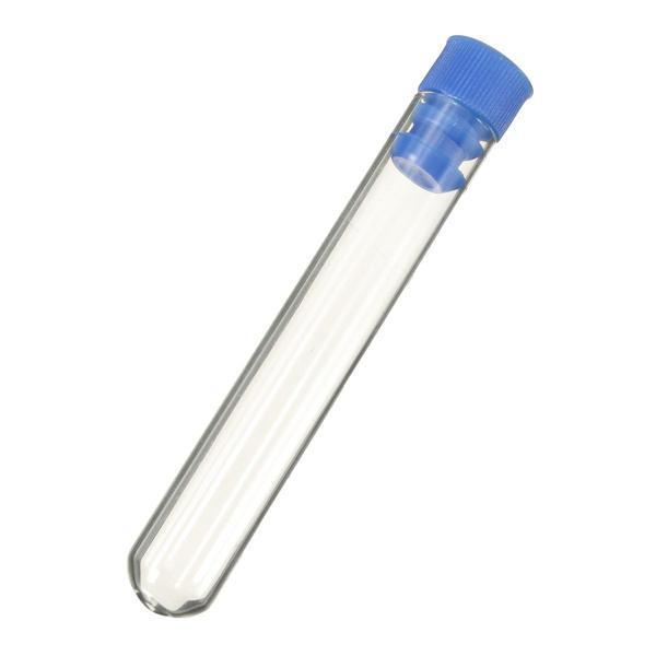 shopping ציוד מעבדה 10pcs  Borosilicate Glass Test Tubes Rimless Pyrex With Push Caps Lab