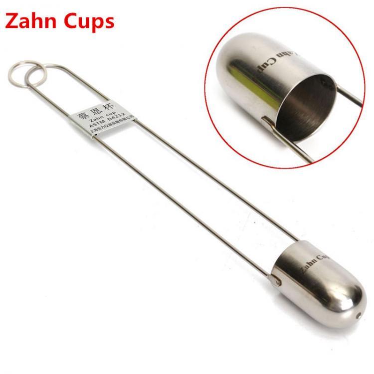 shopping ציוד מעבדה 4.39mm Stainless Steel Zahn Cups 4 Paint Viscosity Cup Silver