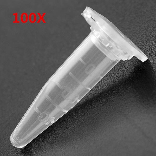 shopping ציוד מעבדה 100Pcs 0.5mL Centrifuge Tube Clear Polypropylene Graduated EP Tube Anticoagulation