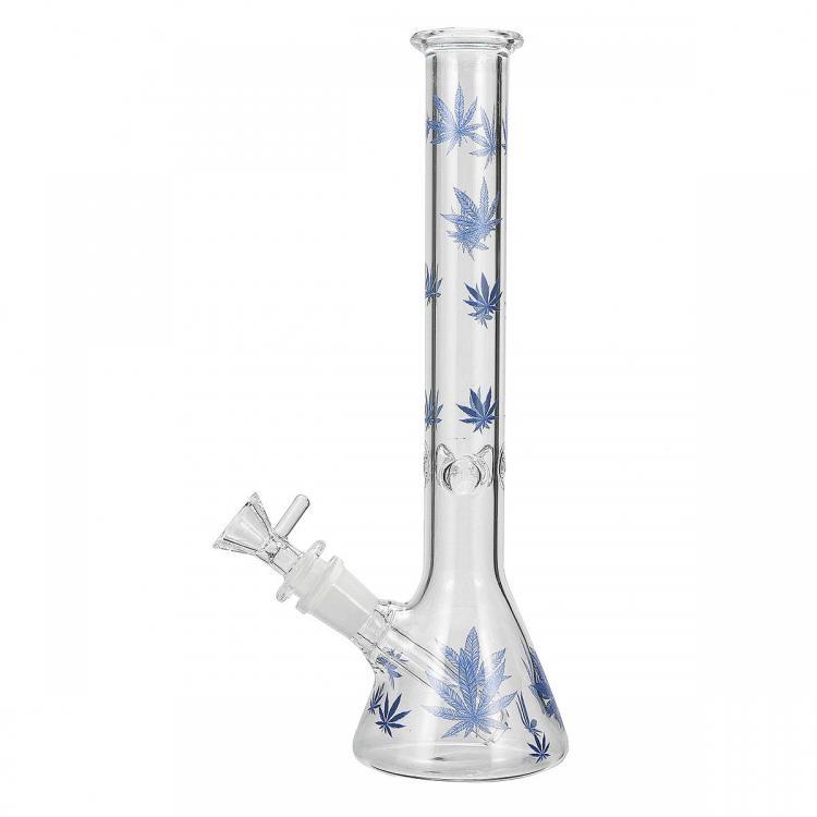 shopping ציוד מעבדה Transparent Pipe Maple Leaf Detachable Glass Bowl Pipe Bottle Full Flavor Eliminate Unwanted Odors