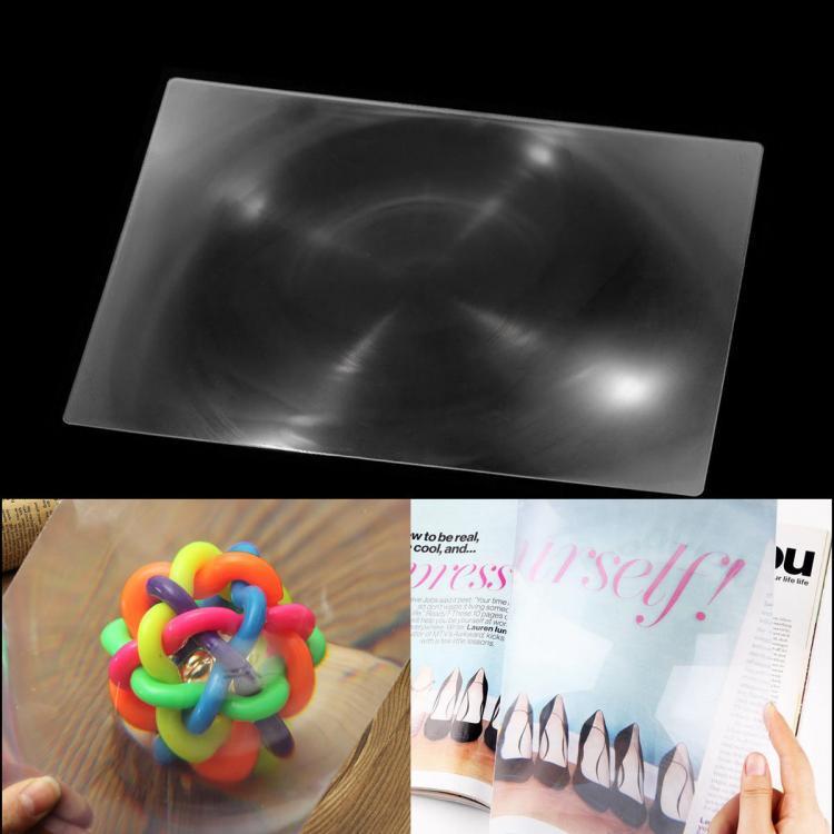 shopping ציוד מעבדה Full Page Magnifying Sheet Fresnel Lens 3X Magnification PVC Magnifier