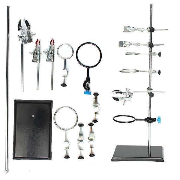 shopping ציוד מעבדה 60cm Height Laboratory Iron Stand Support Flask Condenser Clamp Clip Set