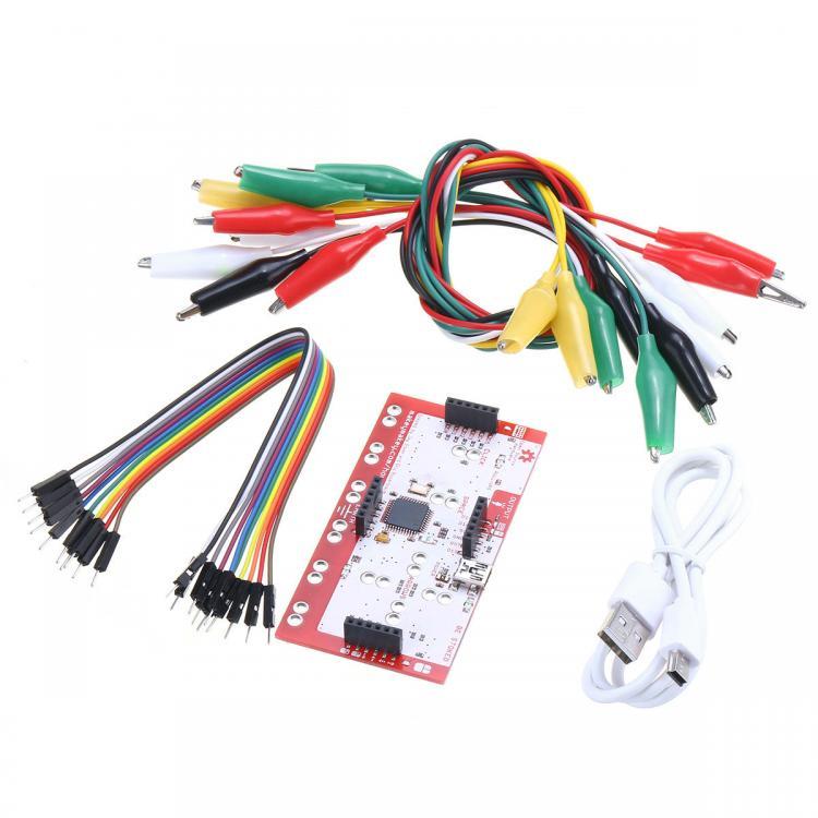 shopping ציוד מעבדה Alligator Clip Jumper Wire Standard Controller Board Kit for Makey Makey Science Toy