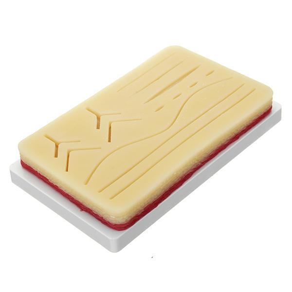 shopping ציוד מעבדה 17.5x12.5x2cm Human Skin Suture Training Medical Model Silicone Pad Student Practice