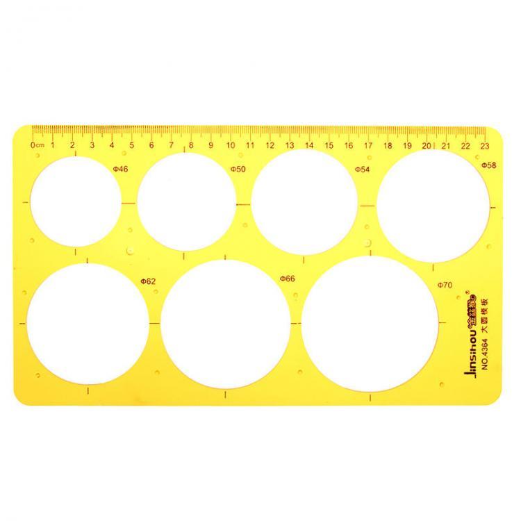 shopping ציוד מעבדה Big Circle Round Circular Drawing Template KT Soft Plastic Ruler Design Drawing Board