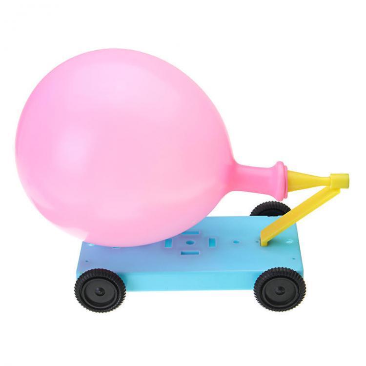 shopping ציוד מעבדה Ballon Recoil Car Physics Experiment DIY Science Educational Toys Kit