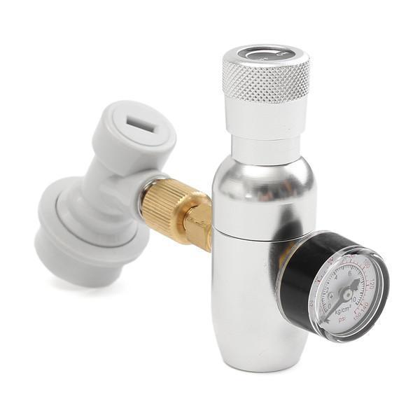 shopping ציוד מעבדה 0~150 PSI &amp; Gas Disconnect Regulator CO2 16g Charger Kit For Home Beer Kegerator