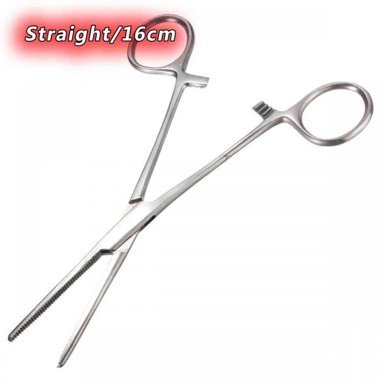 shopping ציוד מעבדה 1pc  Hemostat Forceps Straight Curved Stainless Steel Locking Clamp