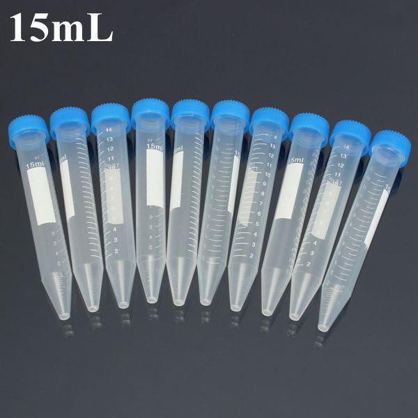 shopping ציוד מעבדה 10ml 15mL Graduated Plastic Eppendorf Centrifuge Tube Vial With Screw Cap