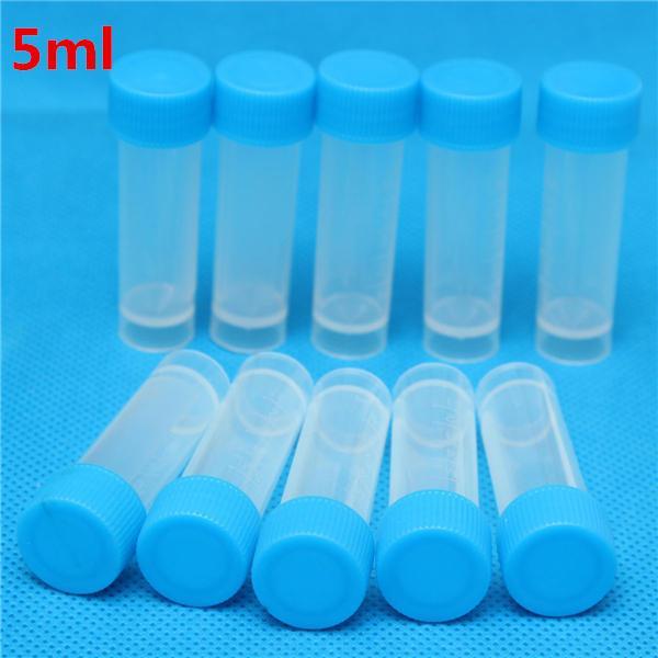 shopping ציוד מעבדה 10pcs Graduated Plastic Cryovial Cryogenic Vial Test Tube Self Standing With Cap 1.5/5/10mL