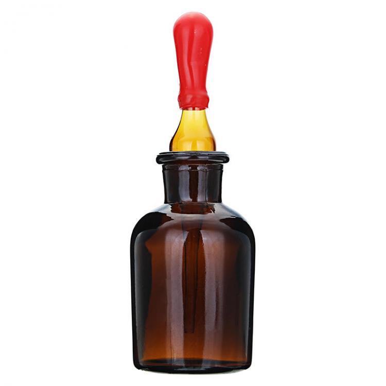shopping ציוד מעבדה Amber Glass Dropper Dropping Reagent Storage Bottle Lab Glassware w/ Ground Glass Pipette 30/60/125mL