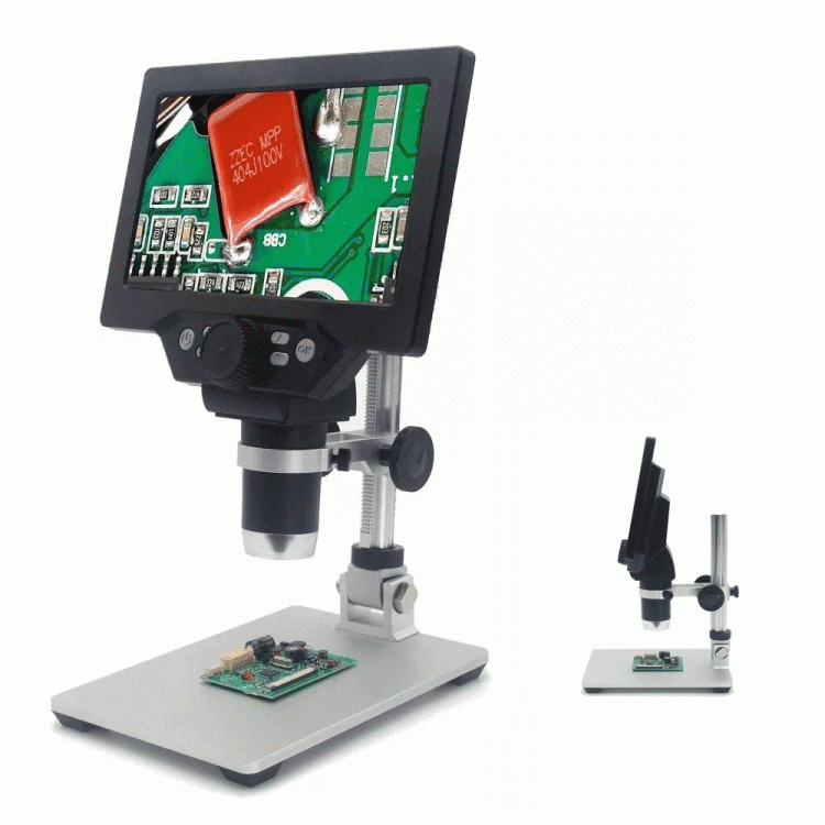shopping כלי מדידה MUSTOOL G1200 Digital Microscope 12MP 7 Inch Large Color Screen Large Base LCD Display 1-1200X Continuous Amplification Magnifier 