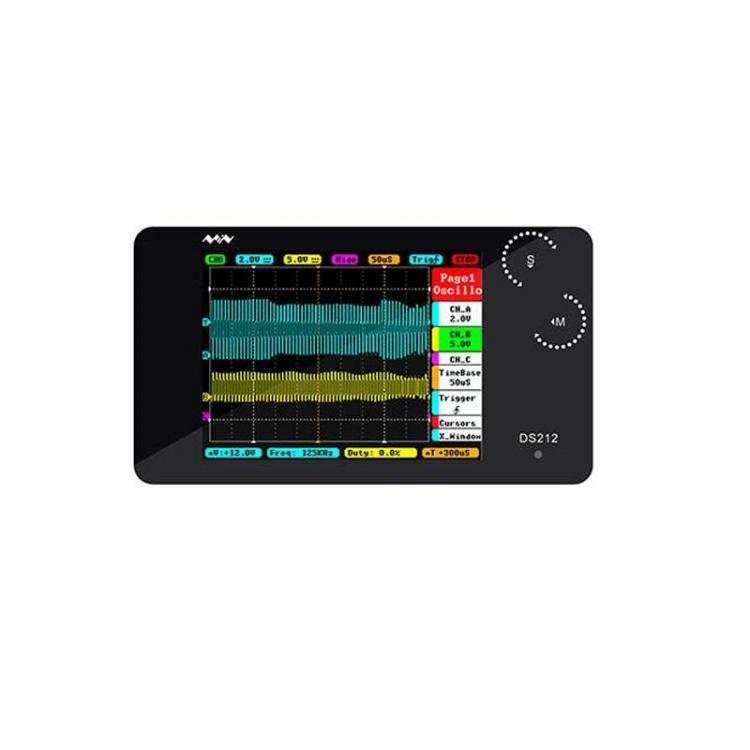 shopping כלי מדידה MINI DS212 Digital Storage Oscilloscope Portable Nano Handheld Bandwidth 1MHz Sampling Rate 10MSa/s Thumb Wheel