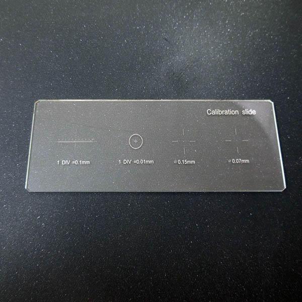 shopping כלי מדידה 0.01mm Microscope Stage Micrometer Cross Dot Microscope Calibration Ruler Slides