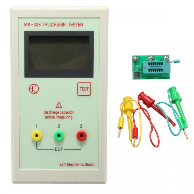 shopping כלי מדידה DANIU MK-328 Transistor Tester Capacitor ESR Inductance Resistor Meter LCR NPN PNP MOS