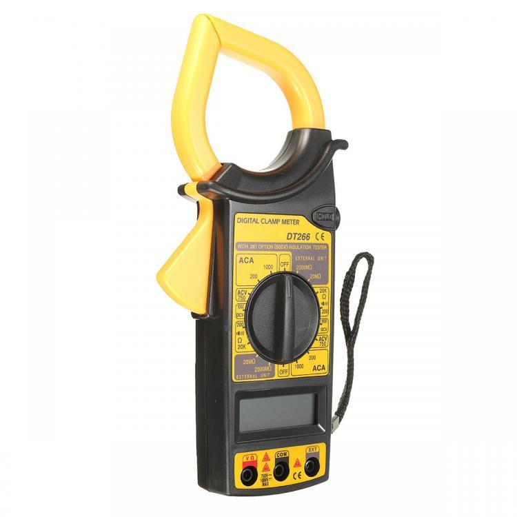 shopping כלי מדידה DT266 Electronic Digital Clamp Meter Multimeter AC DC Current Voltage Tester Tool