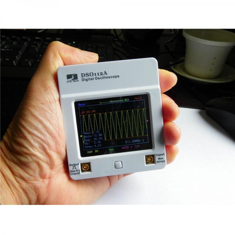 shopping כלי מדידה MINI DSO112A Upgrade Version 2MHz Touch Screen TFT Digital Mini Handheld Oscilloscope With Battery