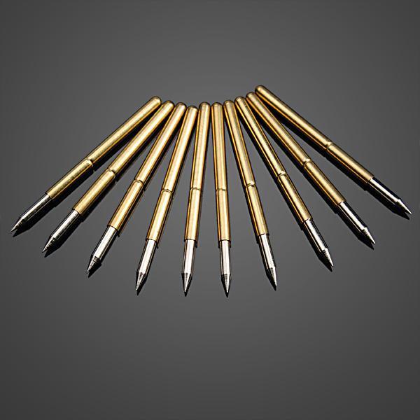 shopping כלי מדידה 10pcs Ultra Pointed Golden Flexible Multimeter Probe PCB Test Needle