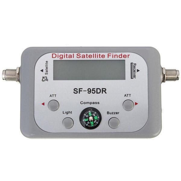 shopping כלי מדידה SF-95DR Digital Satellite Signal Meter Finder Dish Network Directv FTA BUZZER with Compass