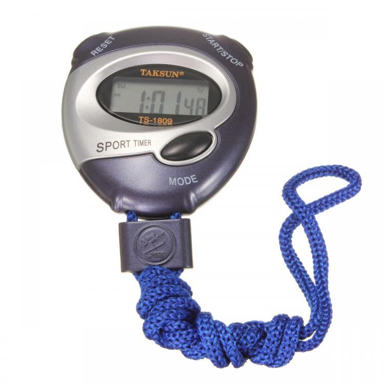 shopping כלי מדידה Digital Handheld Sports Stopwatch Stop Watch Time Clock Alarm Counter Timer Blue
