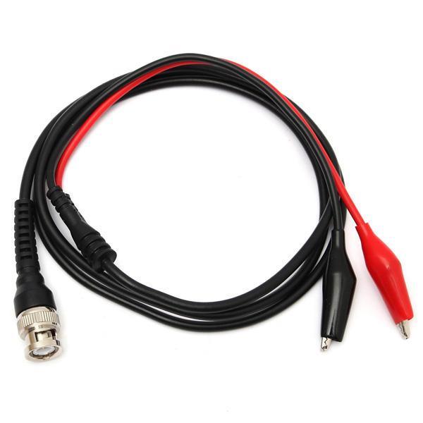 shopping כלי מדידה DANIU BNC Male Plug Q9 To Dual Alligator Clip Y Splice Oscilloscope Test Probe Cable Lead 120CM