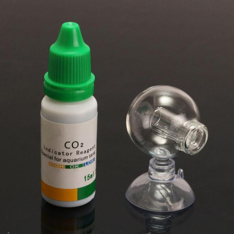 shopping כלי מדידה Aquarium Carbon Dioxide CO2 Monitor PH Indicator Glass Drop Ball Checker Tester
