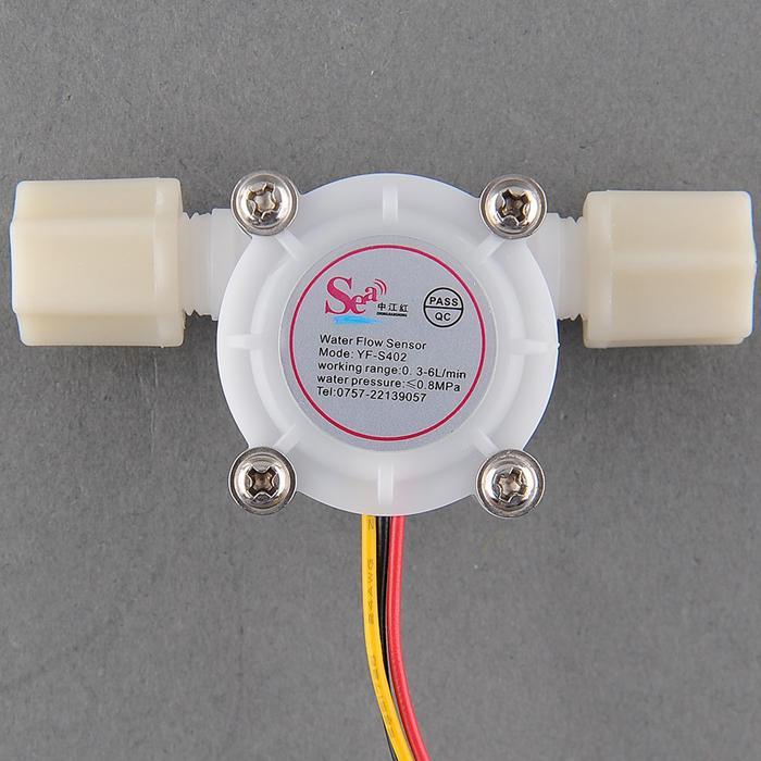 shopping כלי מדידה Water Flow Sensor Flow Meter Switch Meter Counter Hall Sensor 0.3-6L/min