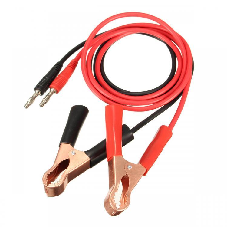 shopping כלי מדידה DANIU 2Pcs 15A Banana Plug to 80mm Car Battery Clip Clamp Power Alligator Clips Cable